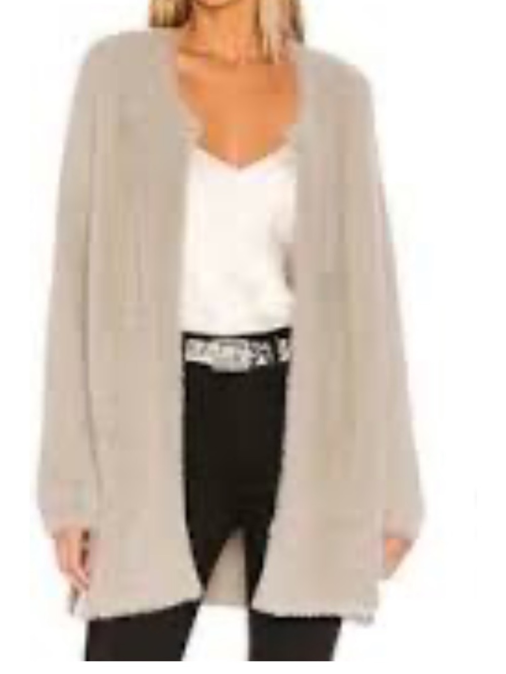 Lovers + Friends - Kappy Eyelash Fuzzy open front caridgan, sweater. small